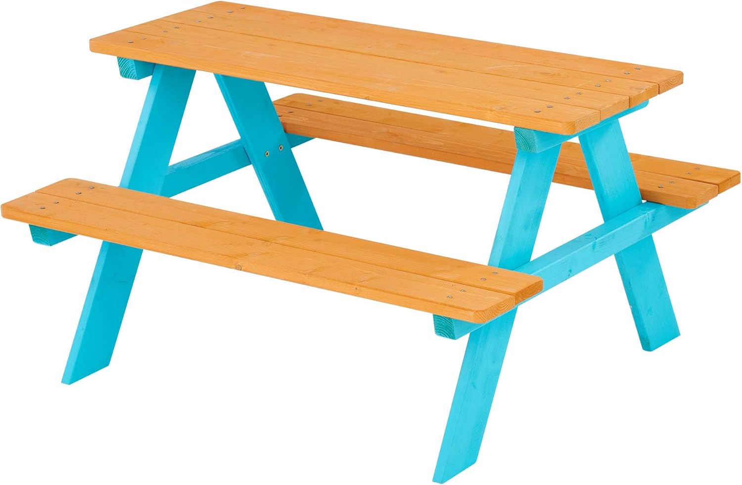Kids Outdoor Table And Chair Set - Z-CREAT Kids Wooden Outdoor Picnic Table