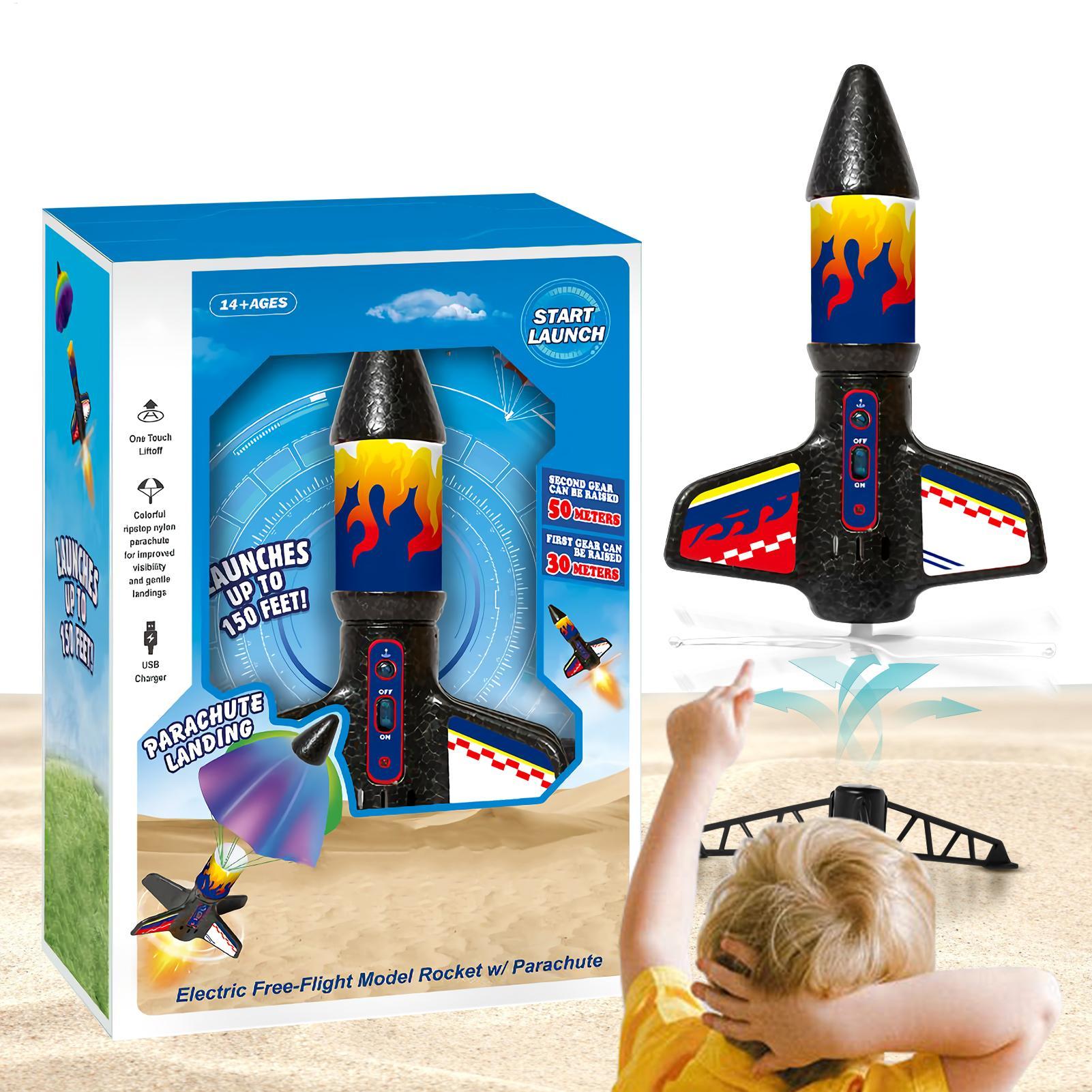 Kids Outdoor Learning Activities - Rocket Toy for Kids Launching Rocket