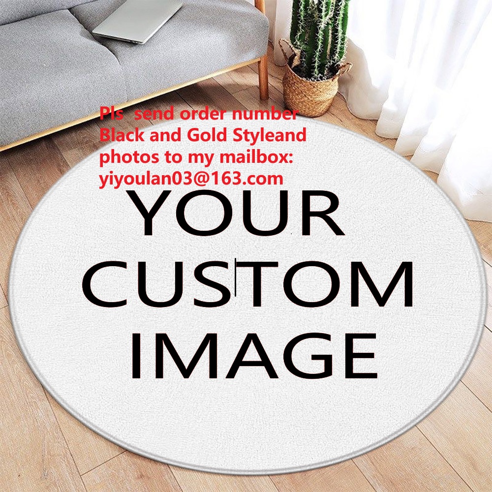 Kids Outdoor Table And Chair Set - 1PC DIY Pictures Custom round Carpet