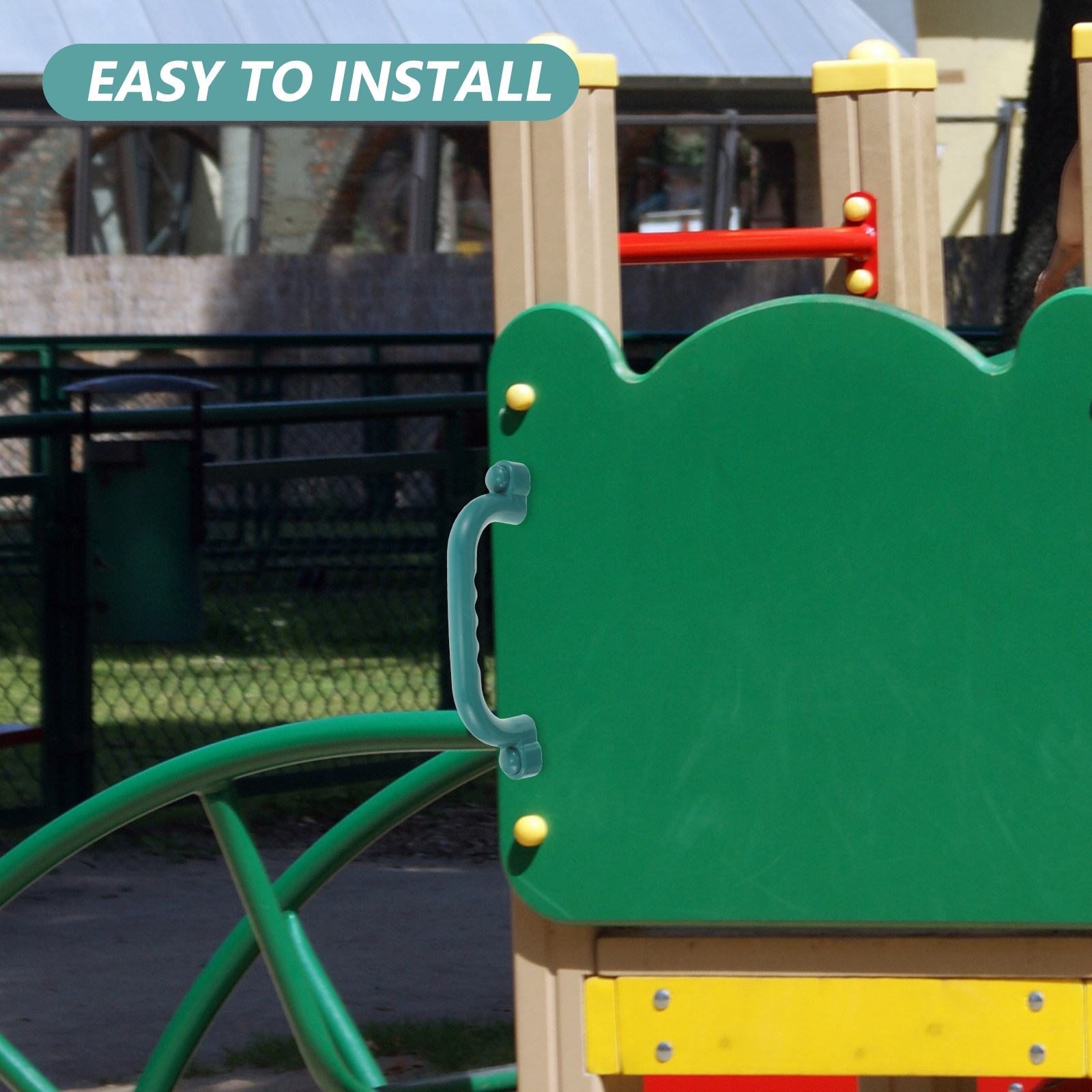 Kids Outdoor Ladder - 2Pcs Playground Climbing Handles Nonslip Textured