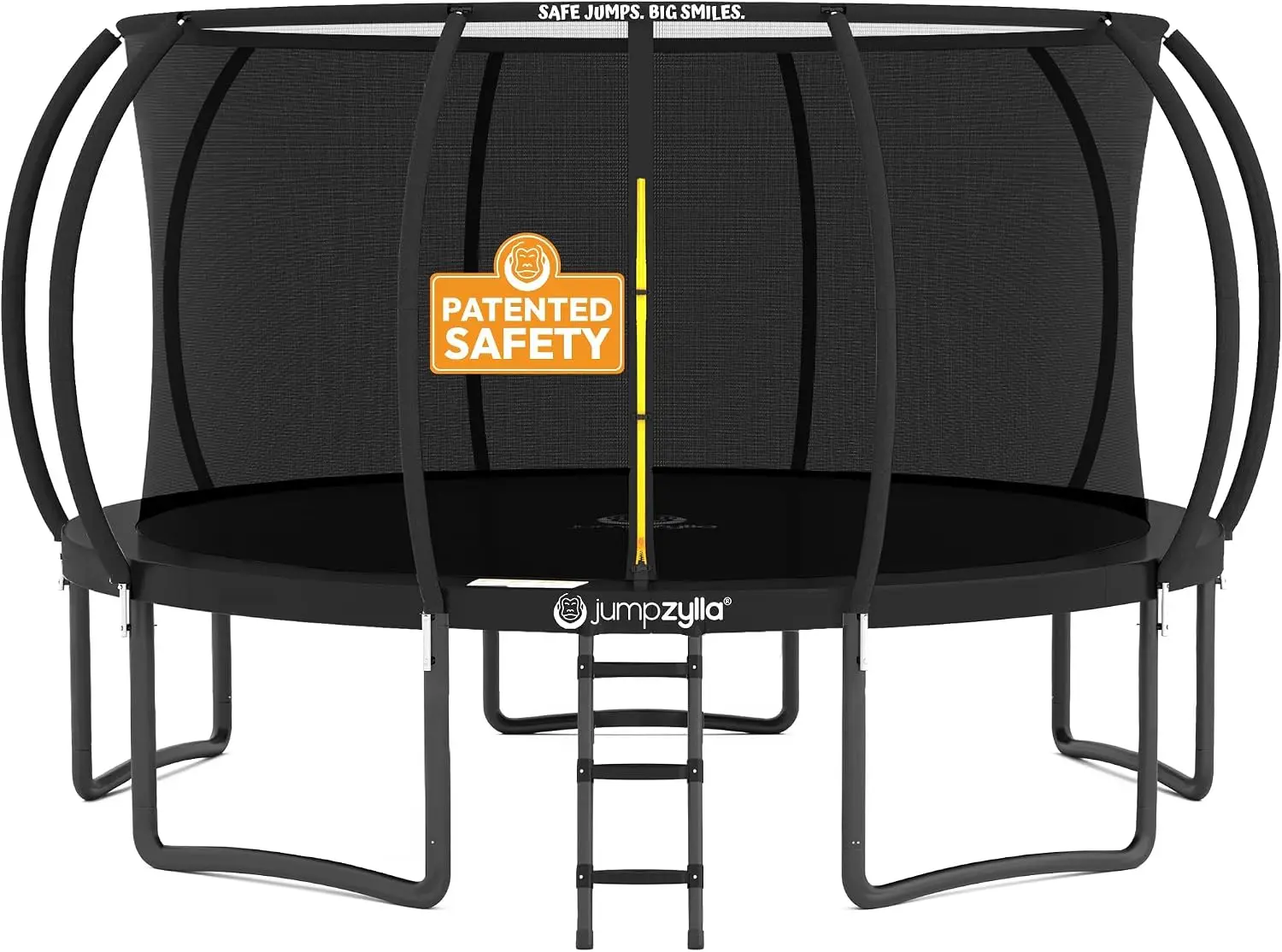 Kids Outdoor Ladder - Outdoor Trampoline with Net for Kids