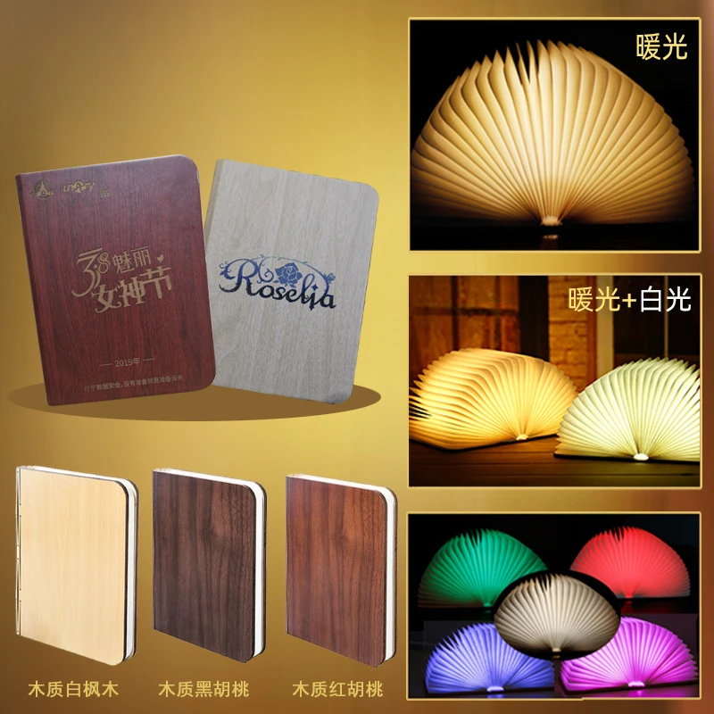 3D Folding Creative LED Night  - Kids Outdoor Wooden Table ulasan dan harga