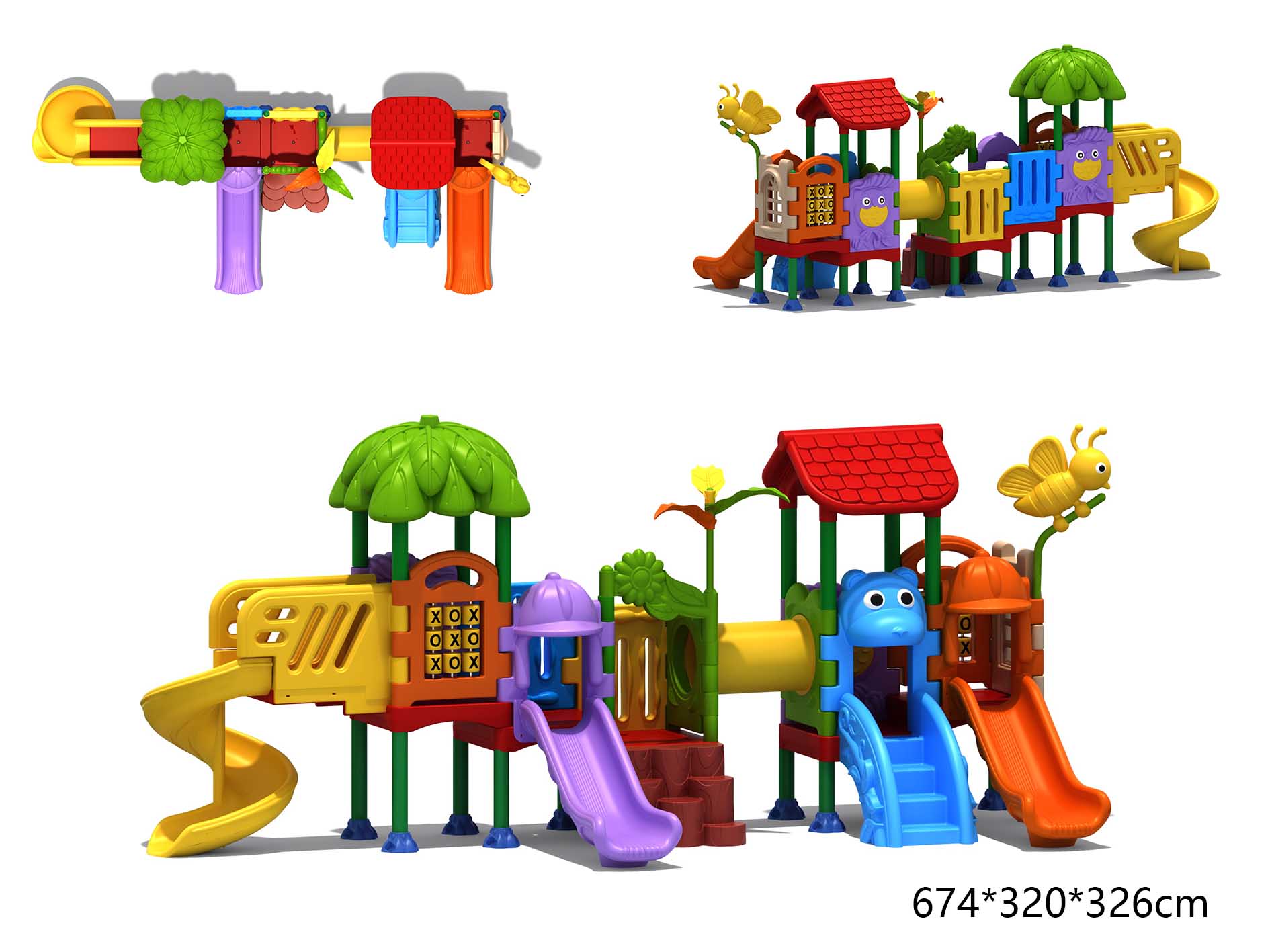 KID Playground Playhouse Sets  - Kids Outdoor Playhouse ulasan dan harga