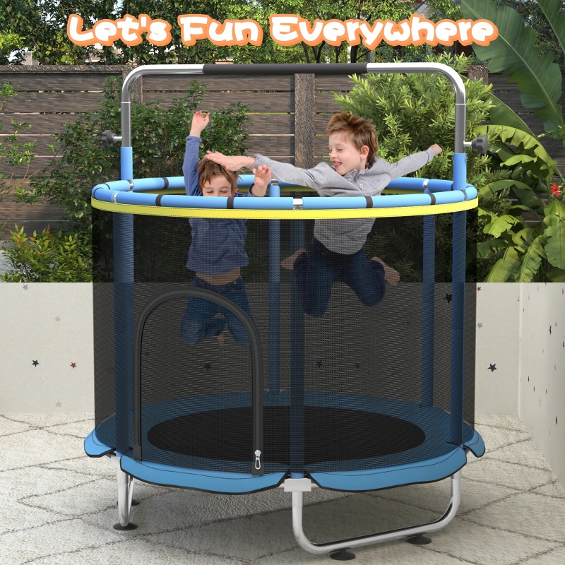 5FT Toddler Trampoline 8-in-1  - Kids Outdoor Hammock Swing ulasan dan harga