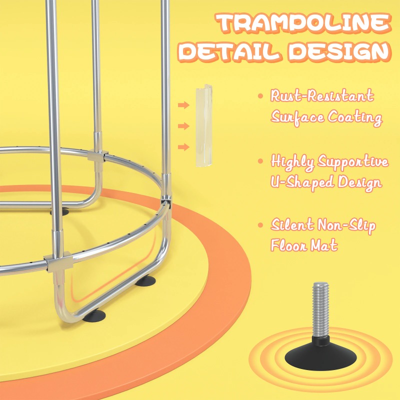 5FT Toddler Trampoline 8-in-1  - Kids Outdoor Hammock Swing ulasan dan harga