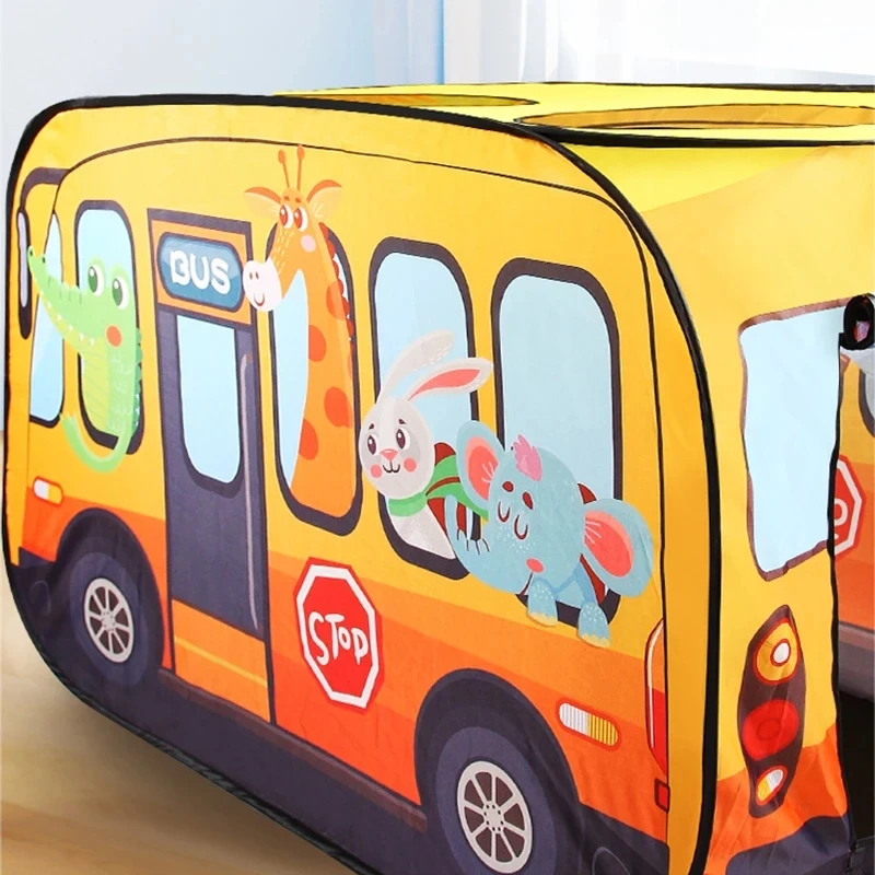 Cartoon Animals Bus Themed Gam - Kids Outdoor Play Tent ulasan dan harga