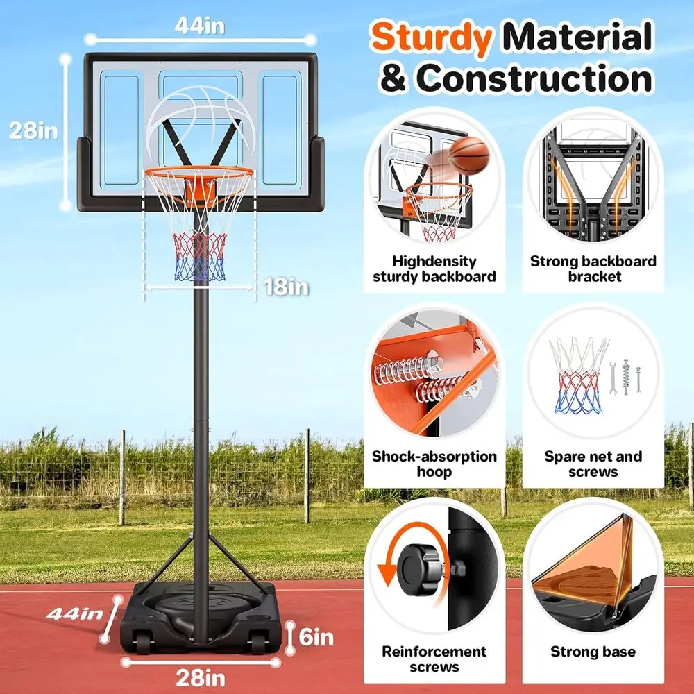 Adjustable Portable Outdoor Ba - Kids Outdoor Basketball Hoop ulasan dan harga
