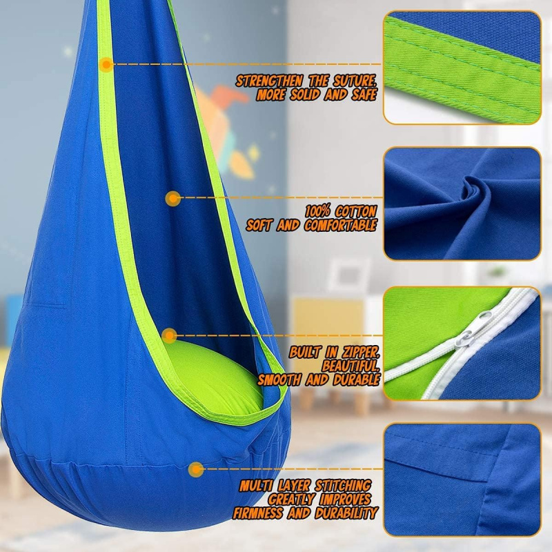 Children Hanging Pod Swing Ham - Kids Outdoor Hammock Swing ulasan dan harga