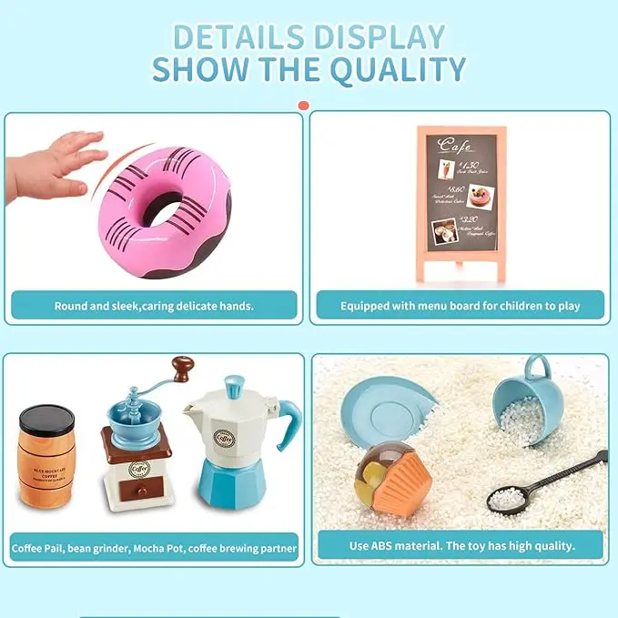 Pretend Play Simulation Coffee - Kids Outdoor Kitchen Diy ulasan dan harga