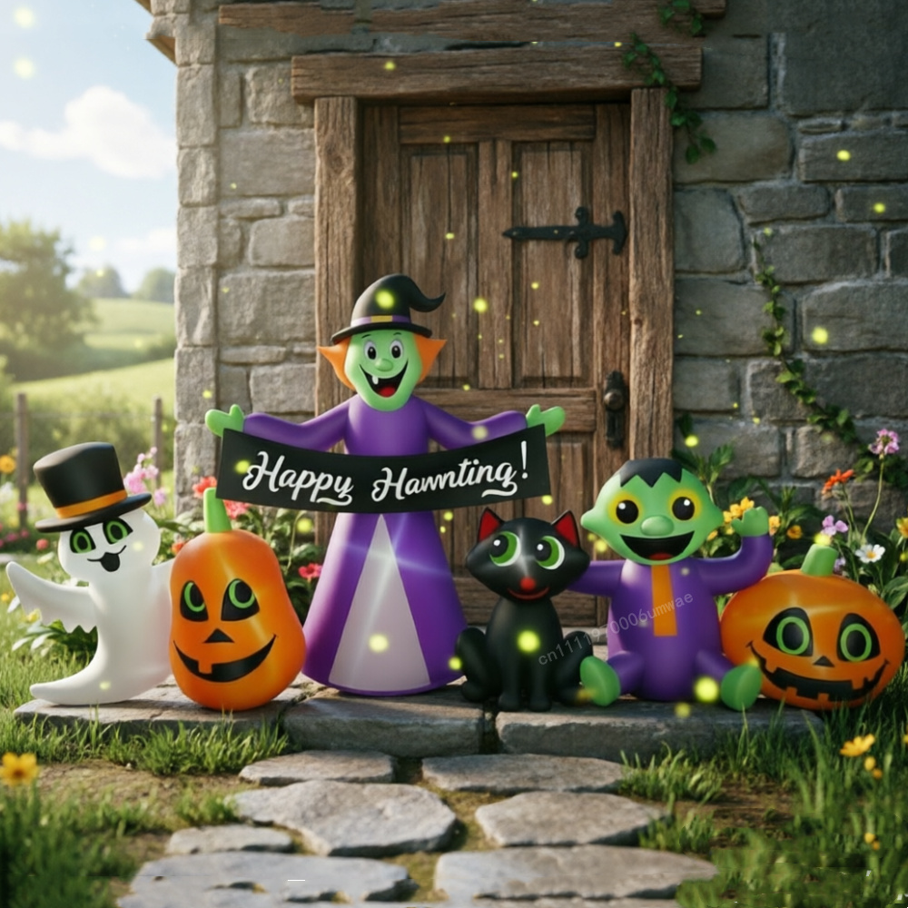 2.4M Halloween Inflatable Witc - Kids Outdoor Yard ulasan dan harga