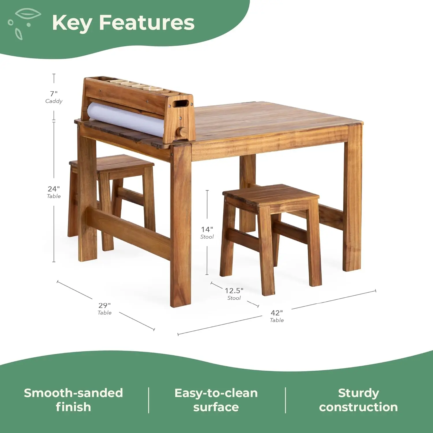 Acadia Outdoor Art Table and S - Kids Outdoor Table And Chair Set ulasan dan harga