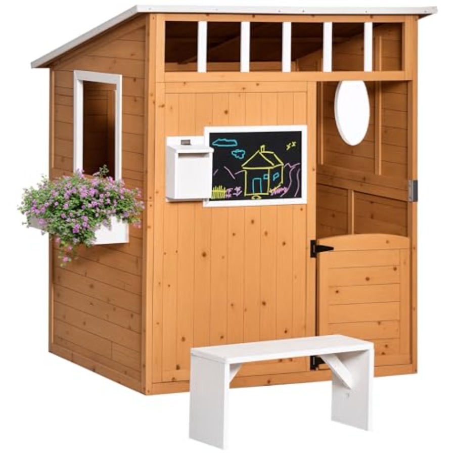 Outdoor Wooden Playhouse For K - Kids Outdoor Playhouse ulasan dan harga