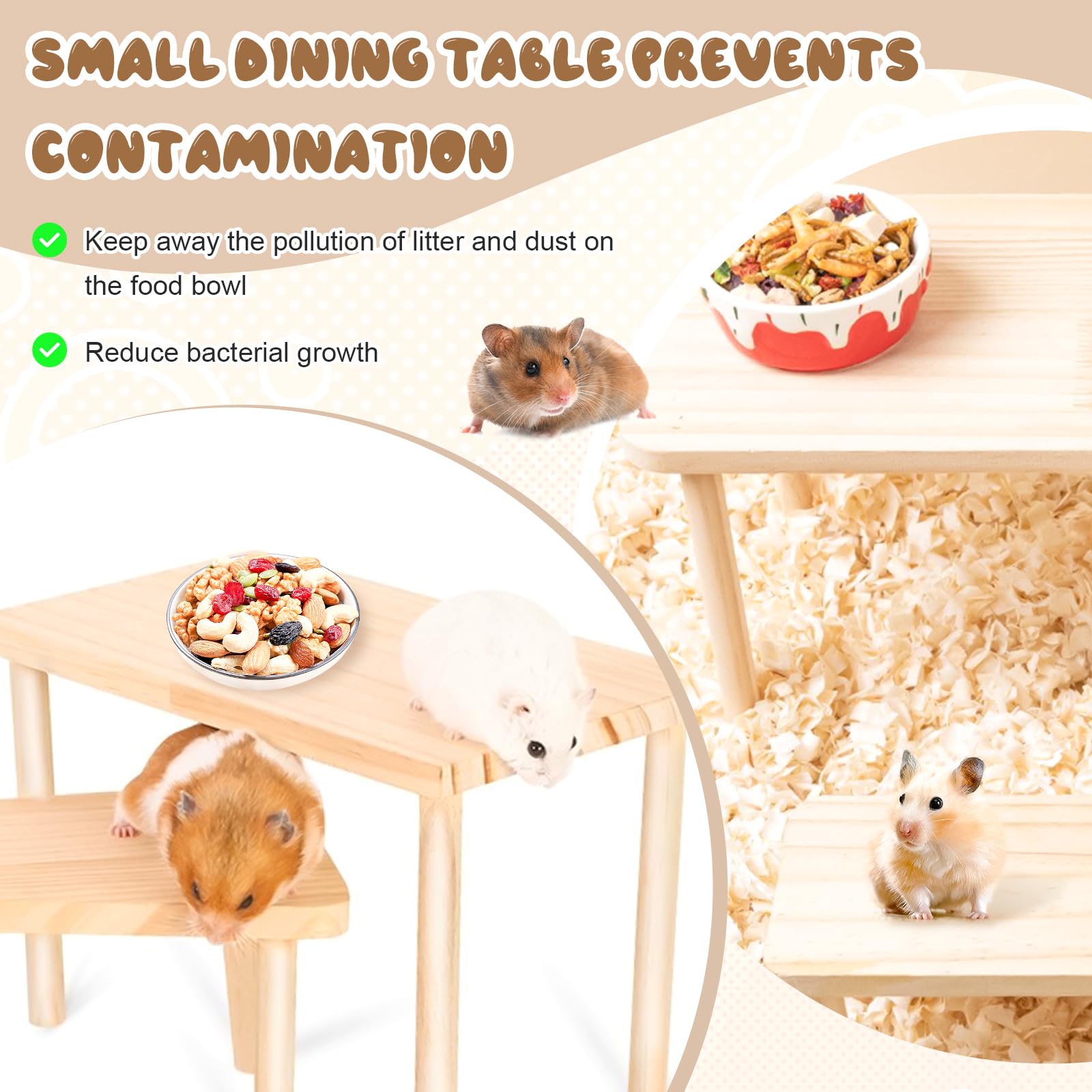 Wooden Hamster Play Table Plat - Kids Outdoor Wooden Table ulasan dan harga
