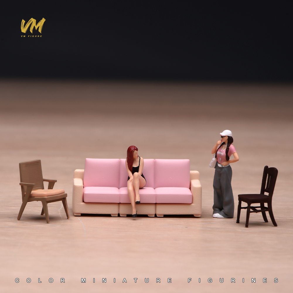 Painted Miniature Model 1/87 1 - Kids Outdoor Table And Chair Set ulasan dan harga