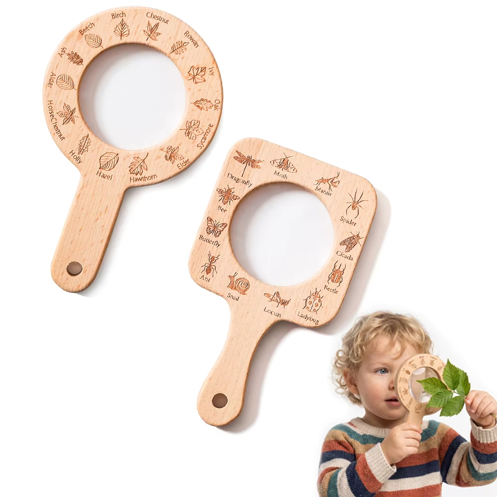 Wooden Magnifying Glass for Ki - Kids Outdoor Gifts ulasan dan harga