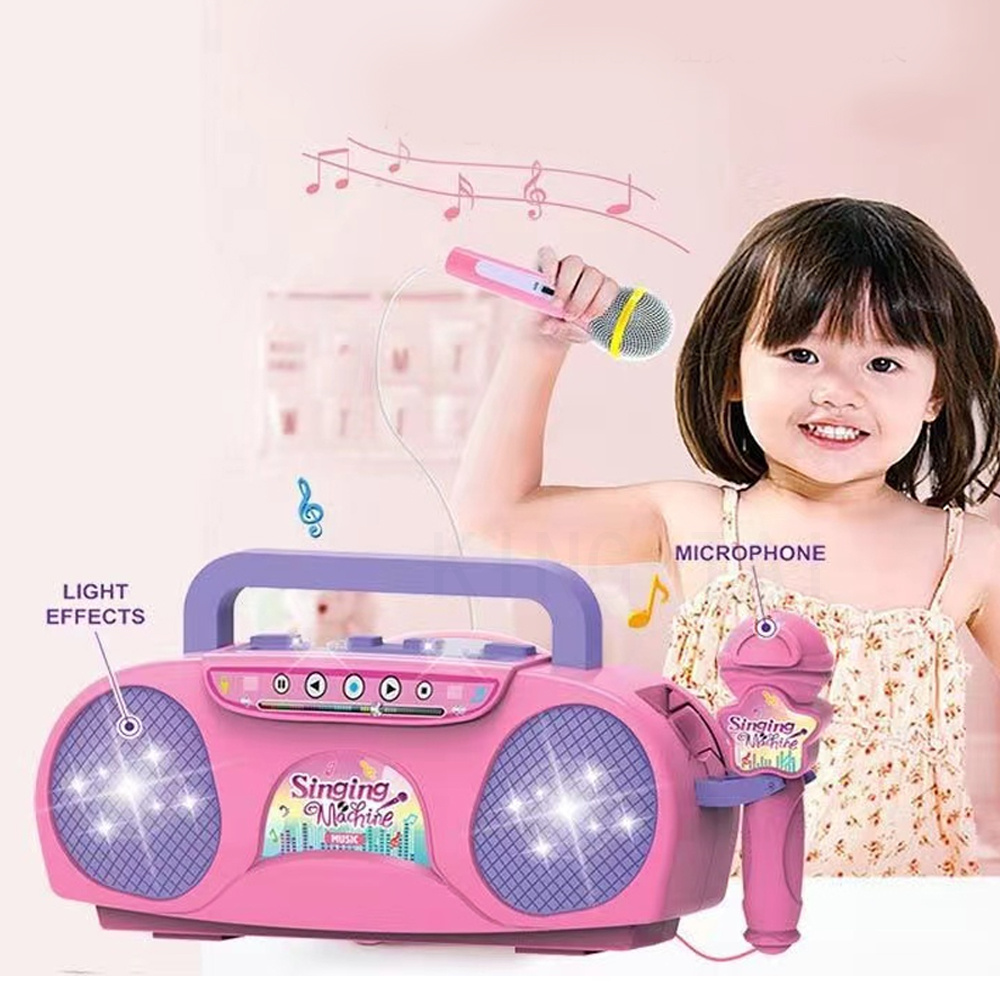 Kids Microphone Karaoke Machin - Kids Outdoor Music ulasan dan harga