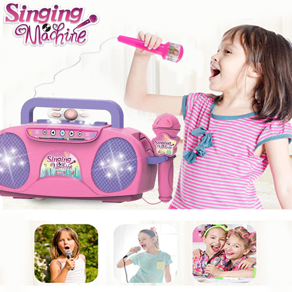 Kids Microphone Karaoke Machin - Kids Outdoor Music ulasan dan harga