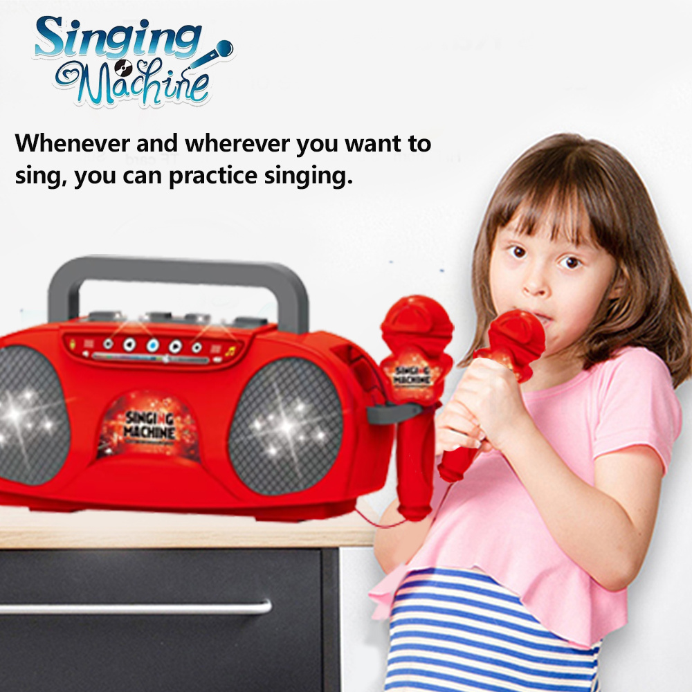 Kids Microphone Karaoke Machin - Kids Outdoor Music ulasan dan harga