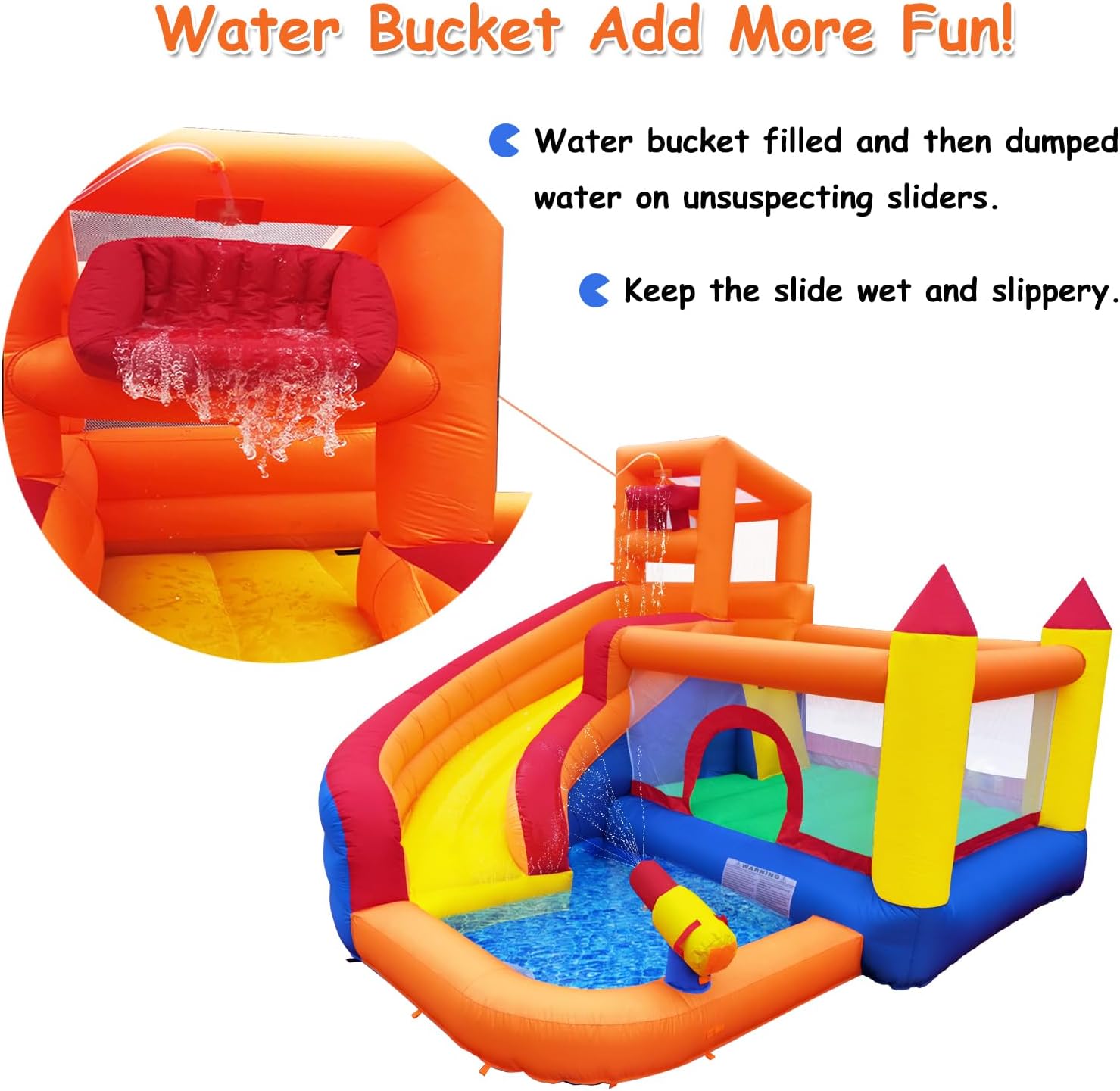 HuaKastro Inflatable Water Sli - Kids Outdoor Playhouse ulasan dan harga