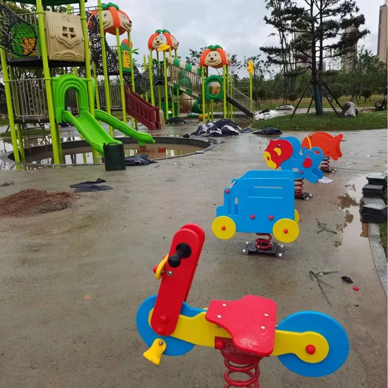 Outdoor Double Seesaw Rocking  - Kids Outdoor Music ulasan dan harga