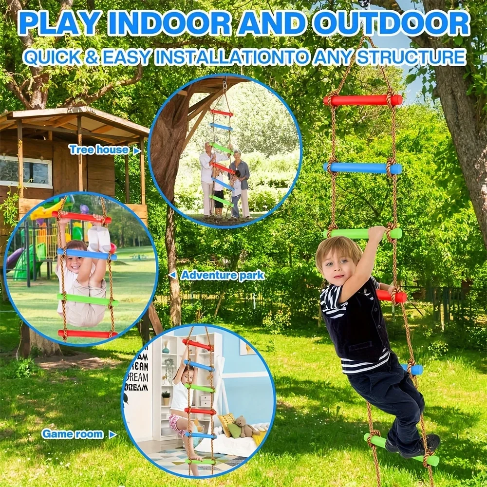 1pc Colorful Kids Climbing Lad - Kids Outdoor Ladder ulasan dan harga