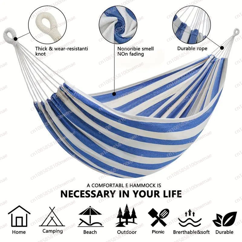 Double canvas stickless single - Kids Outdoor Hammock Swing ulasan dan harga