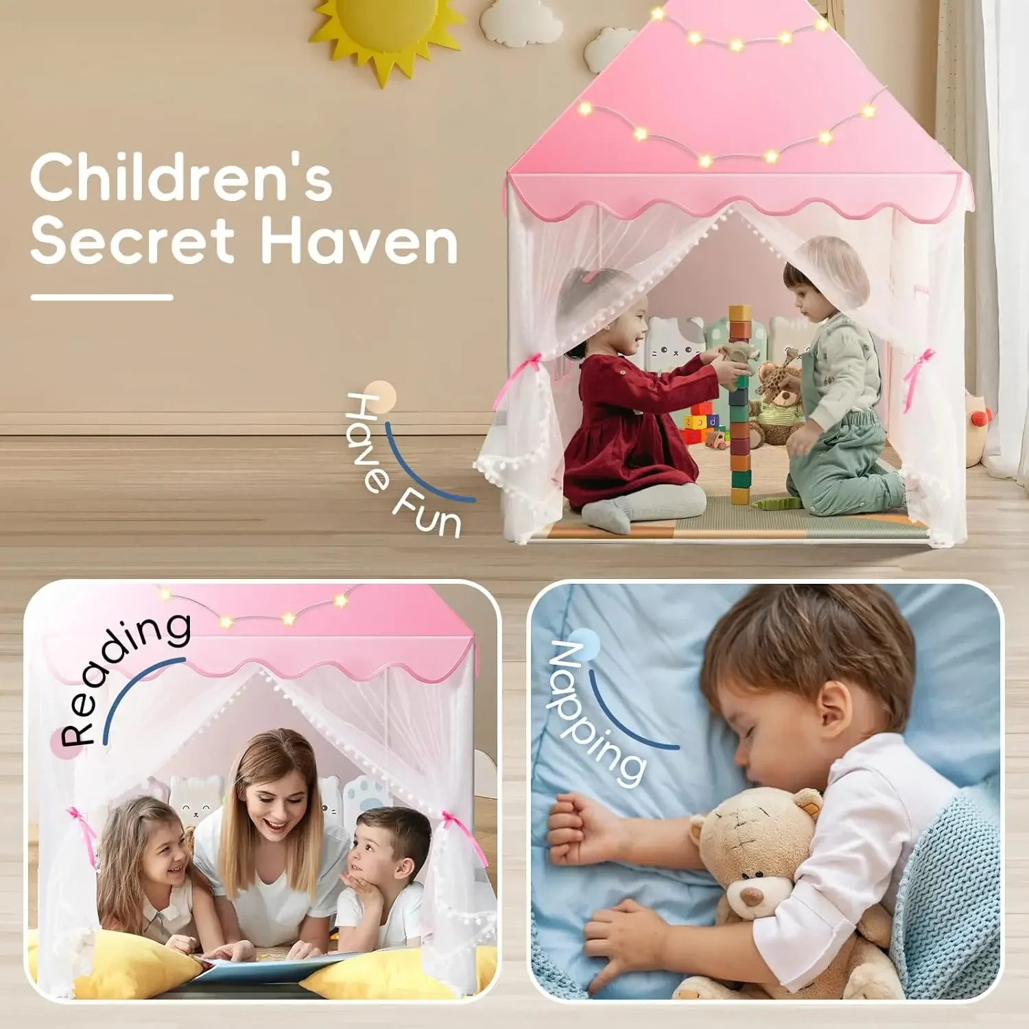 Children Play Tent Princess Ca - Kids Outdoor Play Tent ulasan dan harga