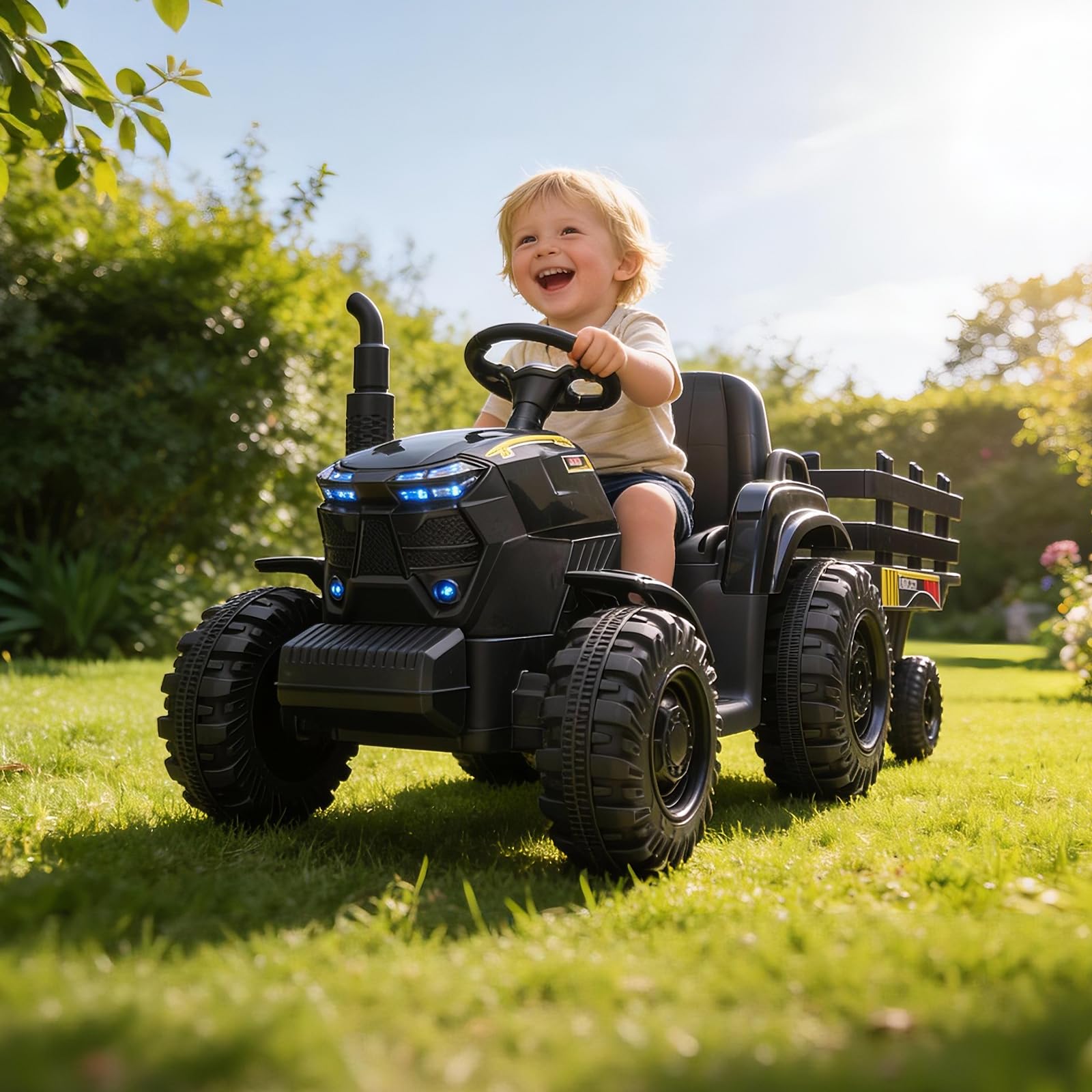 12V Kids Ride On Tractor With  - Kids Outdoor Music ulasan dan harga