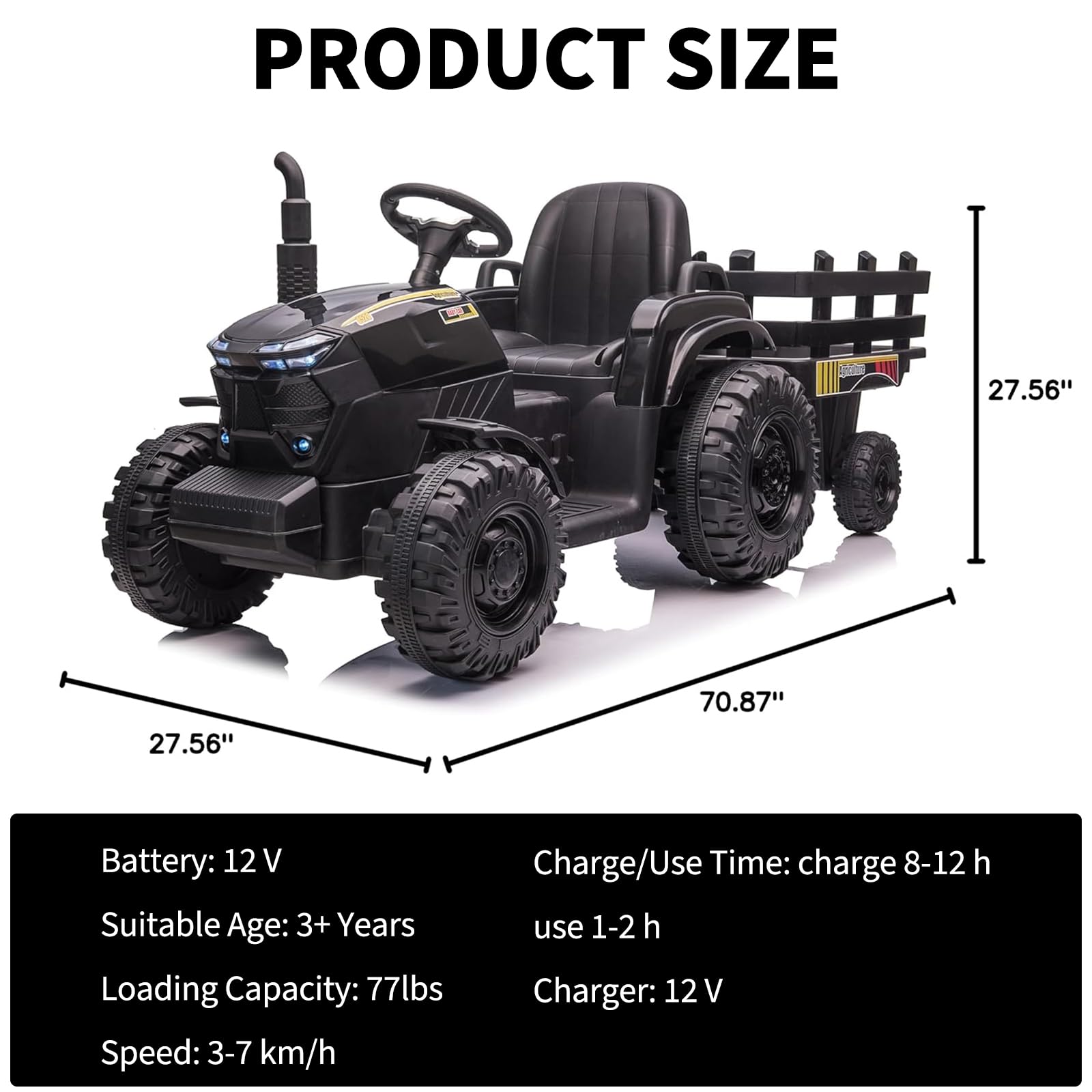 12V Kids Ride On Tractor With  - Kids Outdoor Music ulasan dan harga