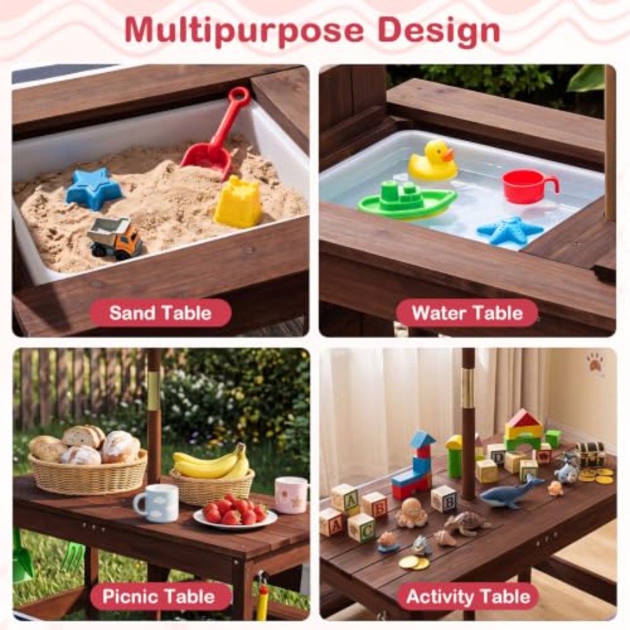 Outdoor kids picnic table for  - Kids Outdoor Wooden Table ulasan dan harga