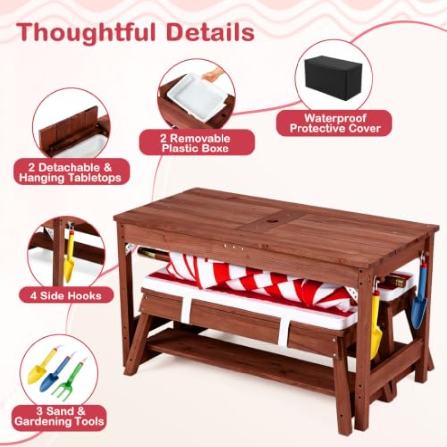 Outdoor kids picnic table for  - Kids Outdoor Wooden Table ulasan dan harga