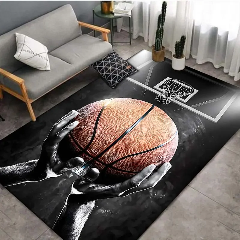 3D Basketball Area Rug Large,C - Kids Outdoor Kitchen Diy ulasan dan harga