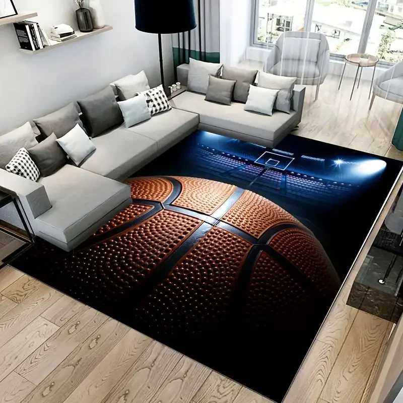 3D Basketball Area Rug Large,C - Kids Outdoor Kitchen Diy ulasan dan harga
