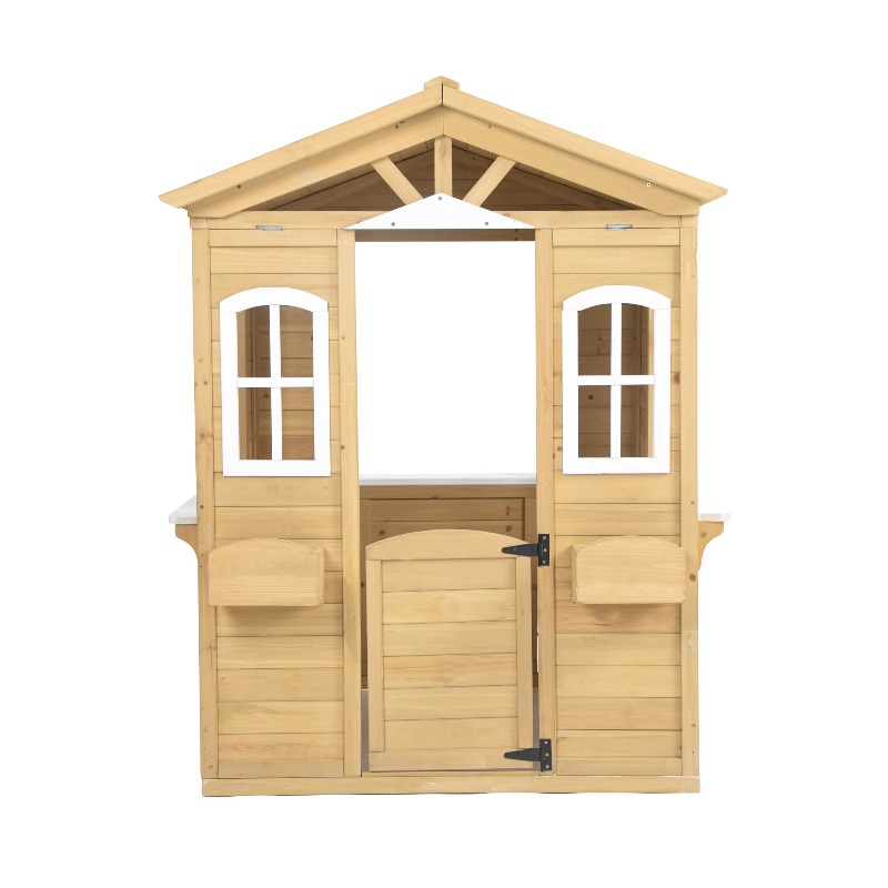 Modern Classic Solid Wood Play - Kids Outdoor Playhouse ulasan dan harga
