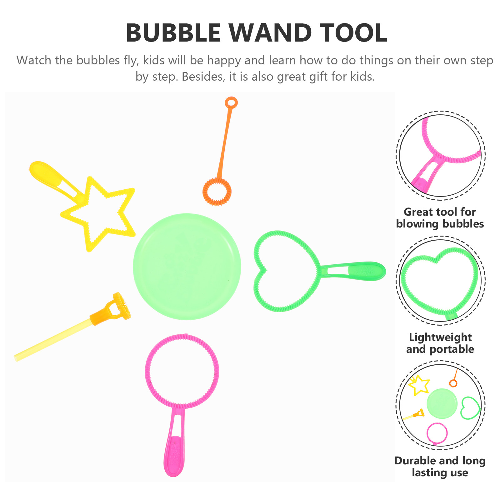 6Pcs Bubble Set Bubble Maker B - Kids Outdoor Learning Activities ulasan dan harga