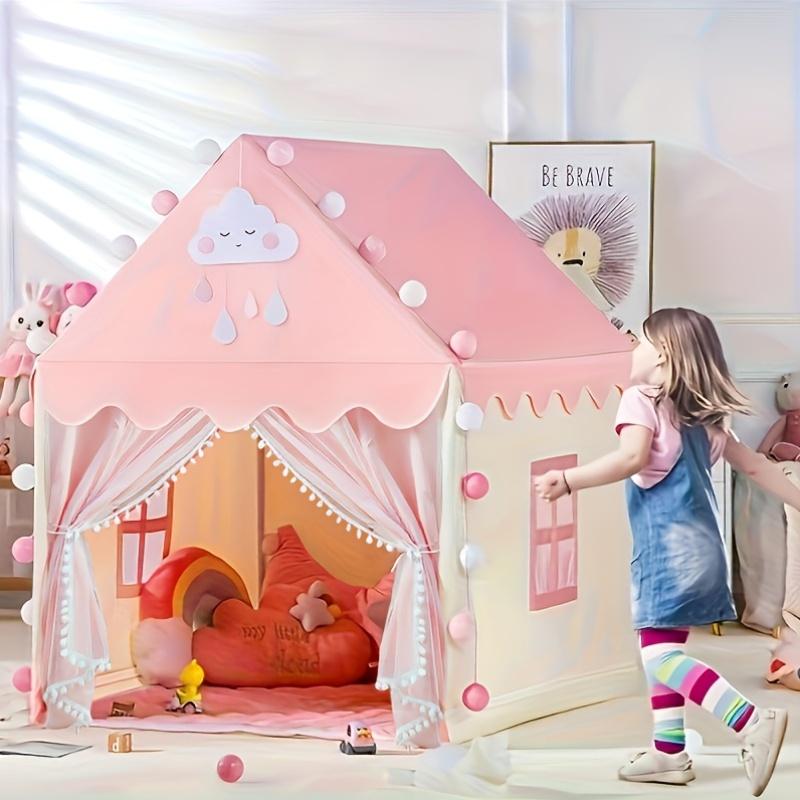 Large Pink Girls & Boys Castle - Kids Outdoor Hideout ulasan dan harga