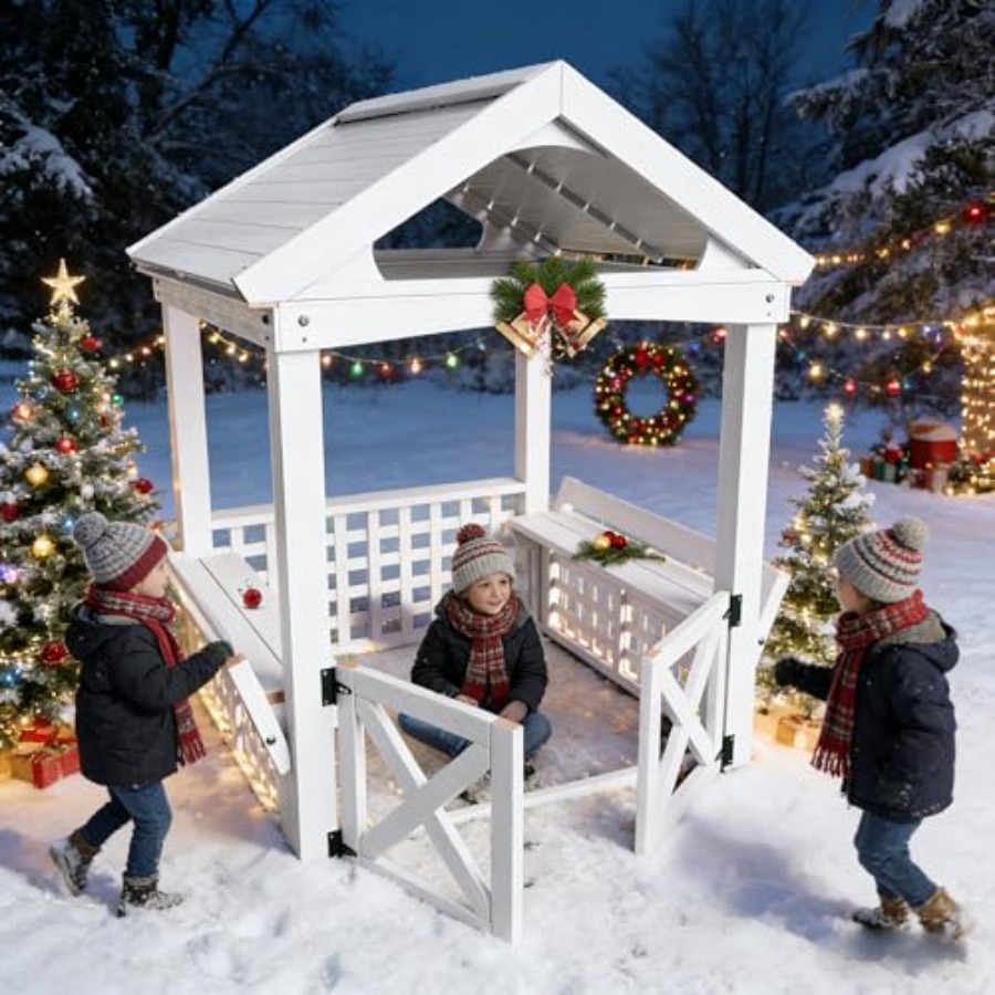 Outdoor Wooden Playhouse For K - Kids Outdoor Playhouse ulasan dan harga
