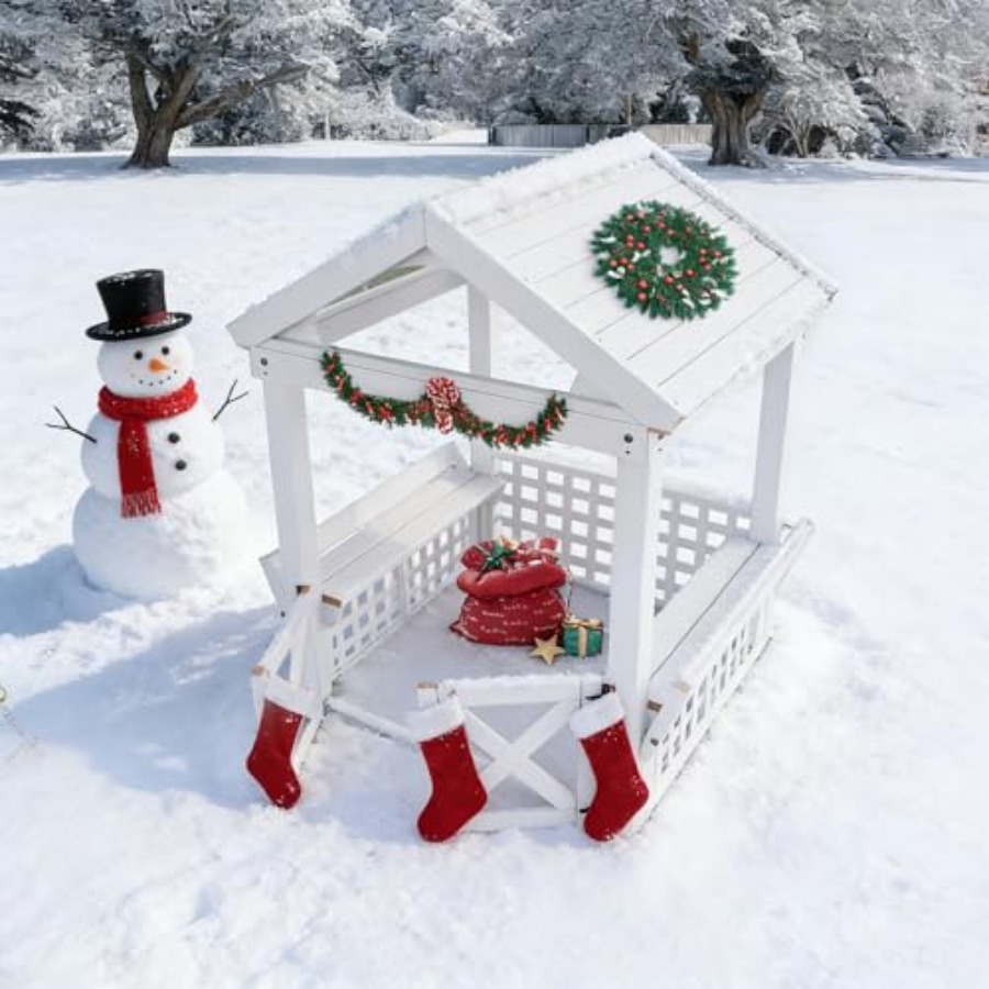 Outdoor Wooden Playhouse For K - Kids Outdoor Playhouse ulasan dan harga