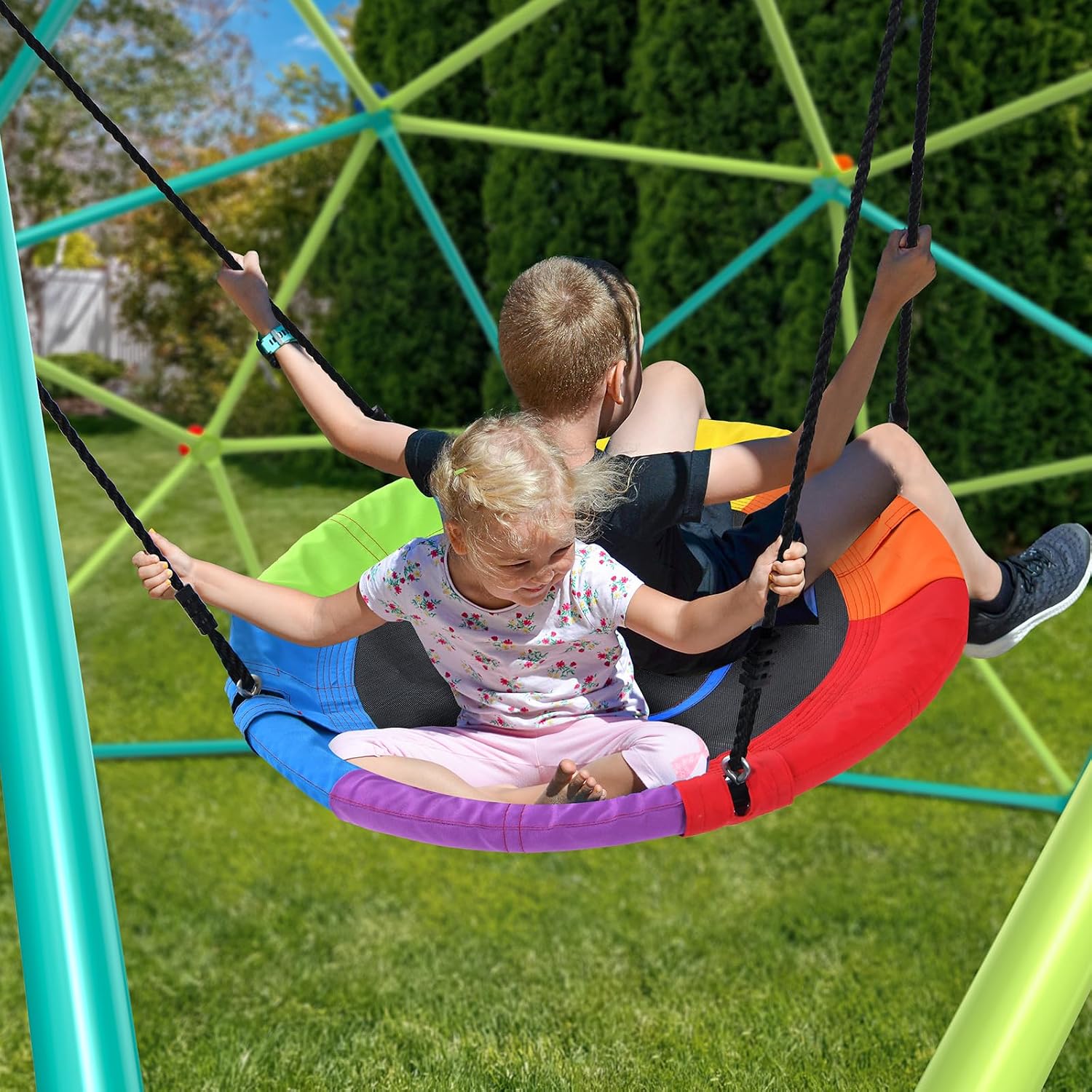 10 ft Climbing Dome Swing Set  - Kids Outdoor Gym ulasan dan harga