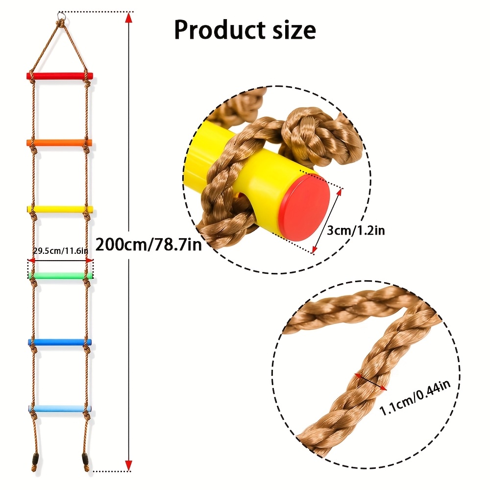 1pc Colorful Kid Climbing Ladd - Kids Outdoor Ladder ulasan dan harga