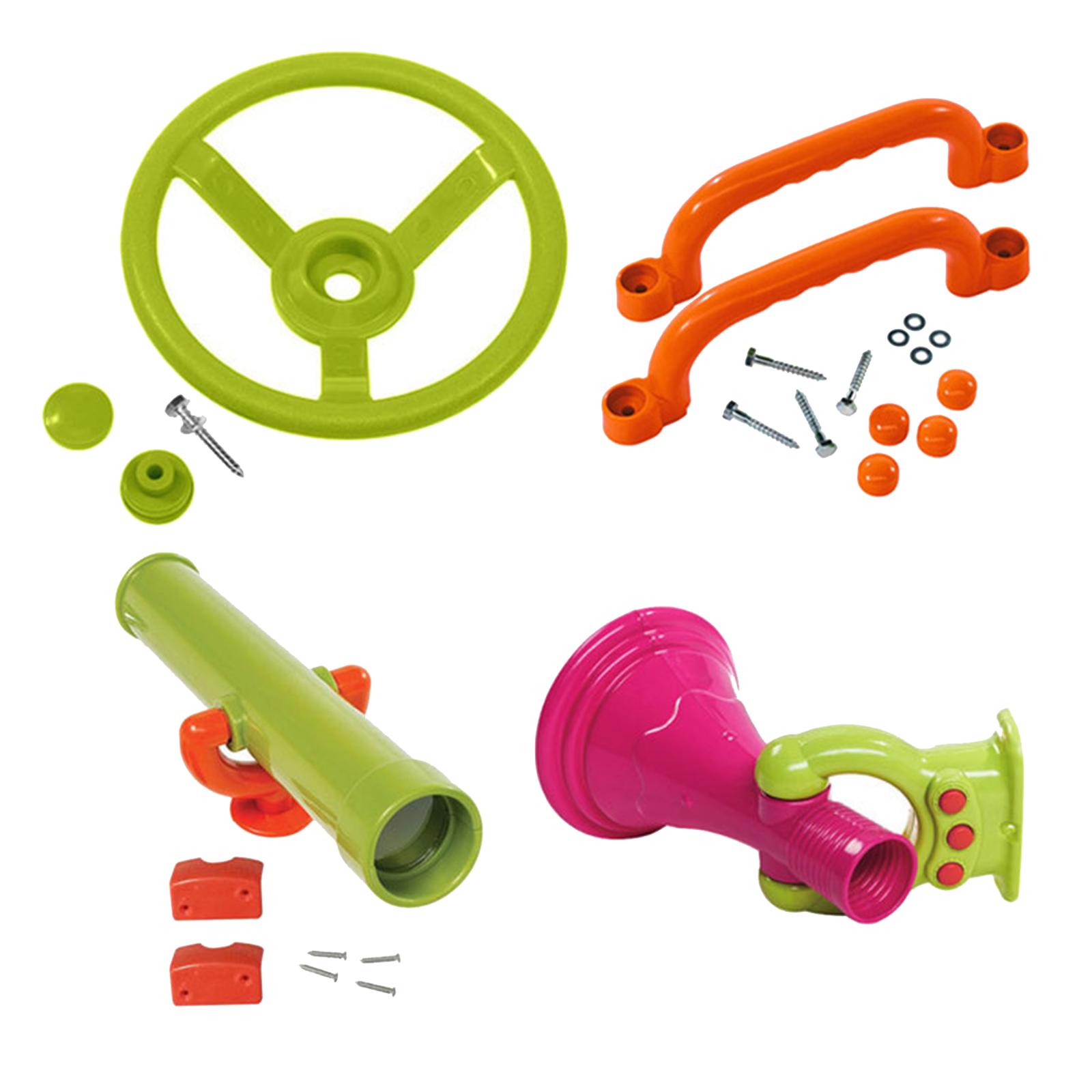 4 Pieces Jungle Gym Kingdom Pl - Kids Outdoor Treehouse ulasan dan harga