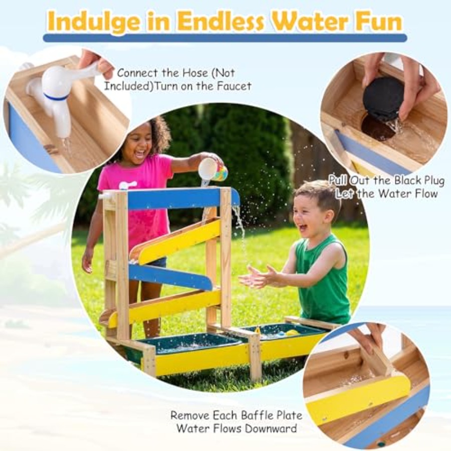 Outdoor kids activity playset  - Kids Outdoor Wooden Table ulasan dan harga