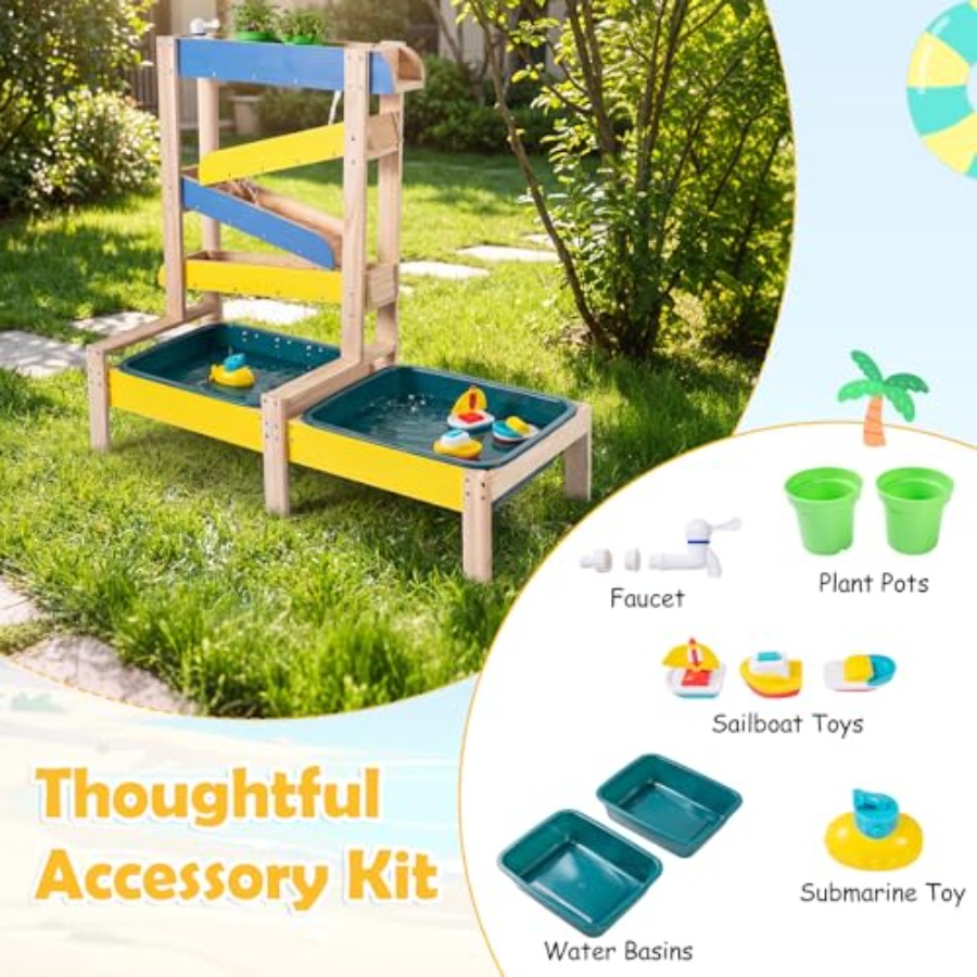 Outdoor kids activity playset  - Kids Outdoor Wooden Table ulasan dan harga