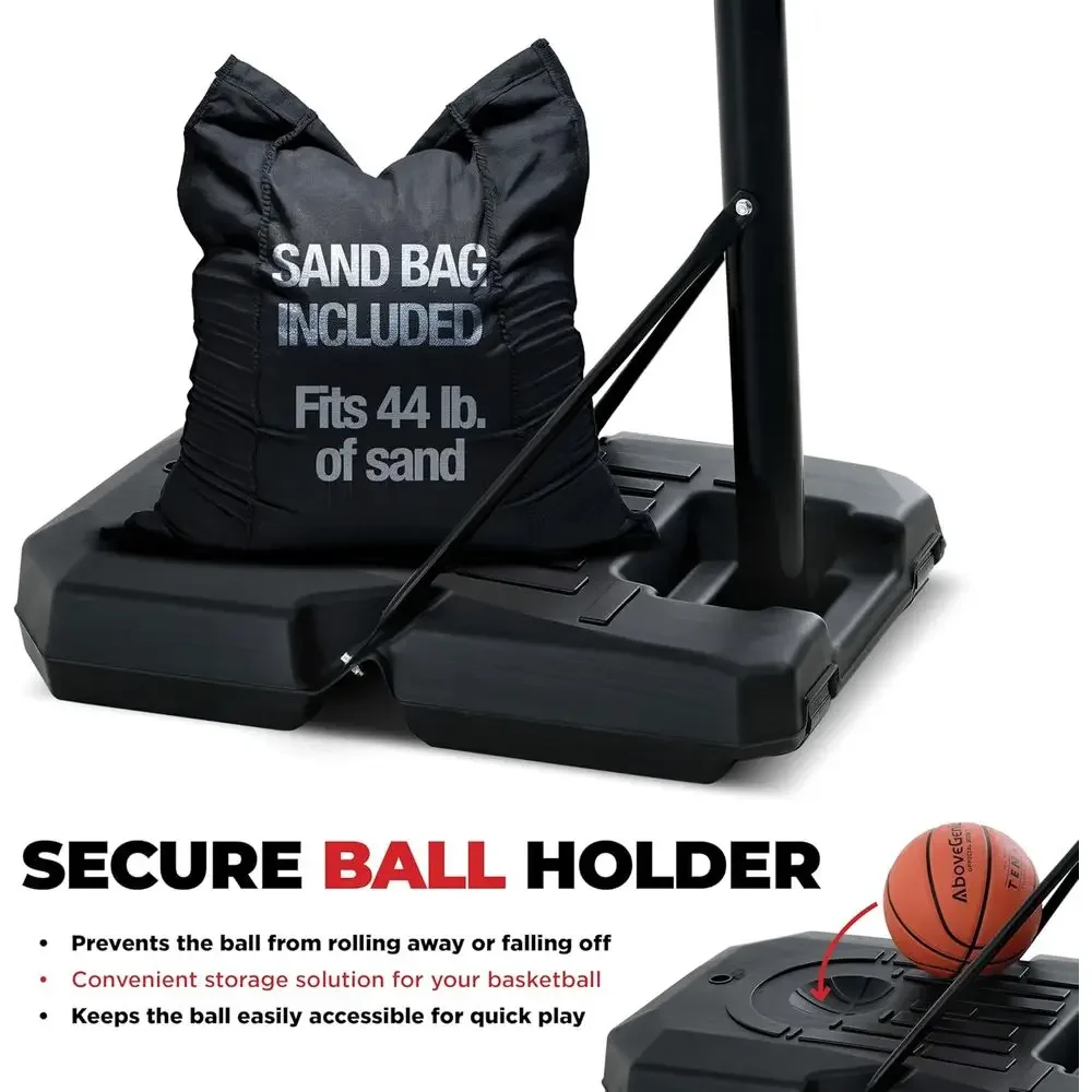 Adjustable 44 Shatterproof Bas - Kids Outdoor Basketball Hoop ulasan dan harga
