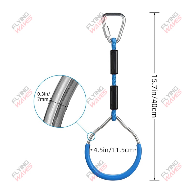 Kids Hanging GYM Ring Swing Cl - Kids Outdoor Gym ulasan dan harga