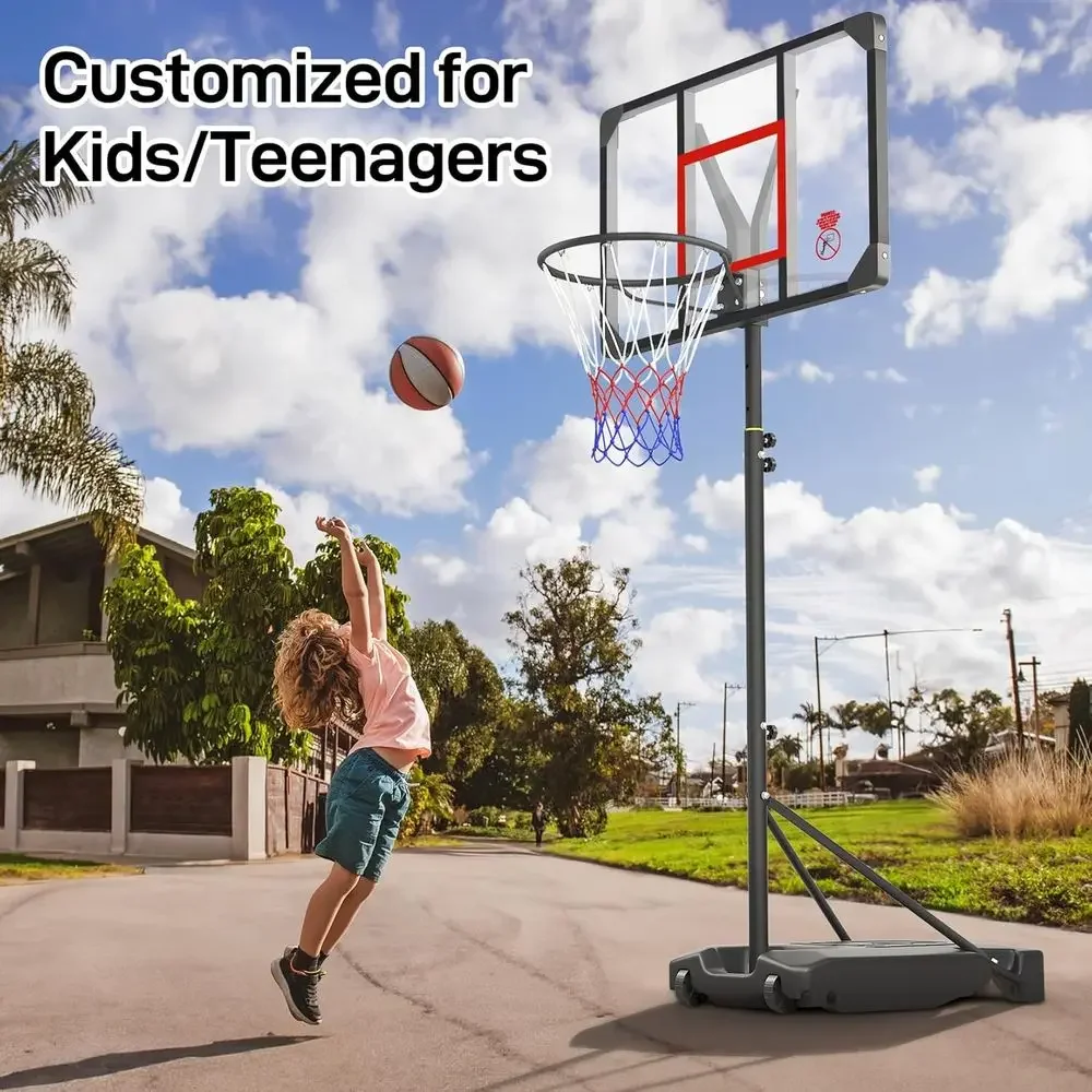 Adjustable Height Portable Bas - Kids Outdoor Basketball Hoop ulasan dan harga