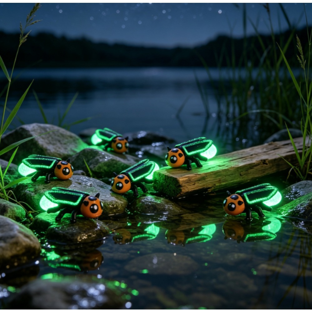 6Pcs 3D‑Printed Luminous Glow‑ - Kids Outdoor Easter Gifts ulasan dan harga