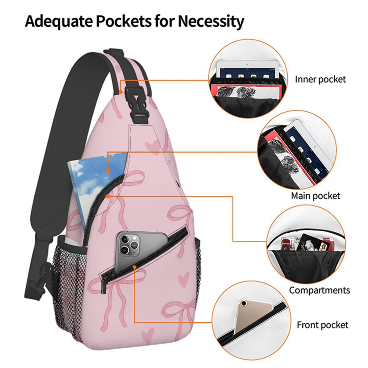 Bow Print Chest Bag Men's and  - Kids Outdoor Gifts ulasan dan harga