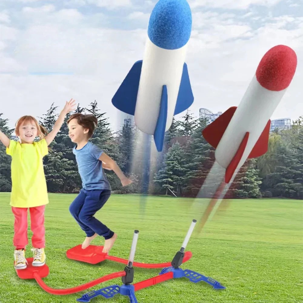 Kids Outdoor Rocket Foot Pump  - Kids Outdoor Jumping Toys ulasan dan harga