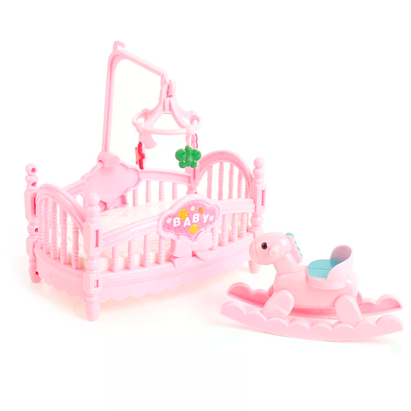 Miniature Crib Wooden Horse Se - Kids Outdoor Table And Chair Set ulasan dan harga